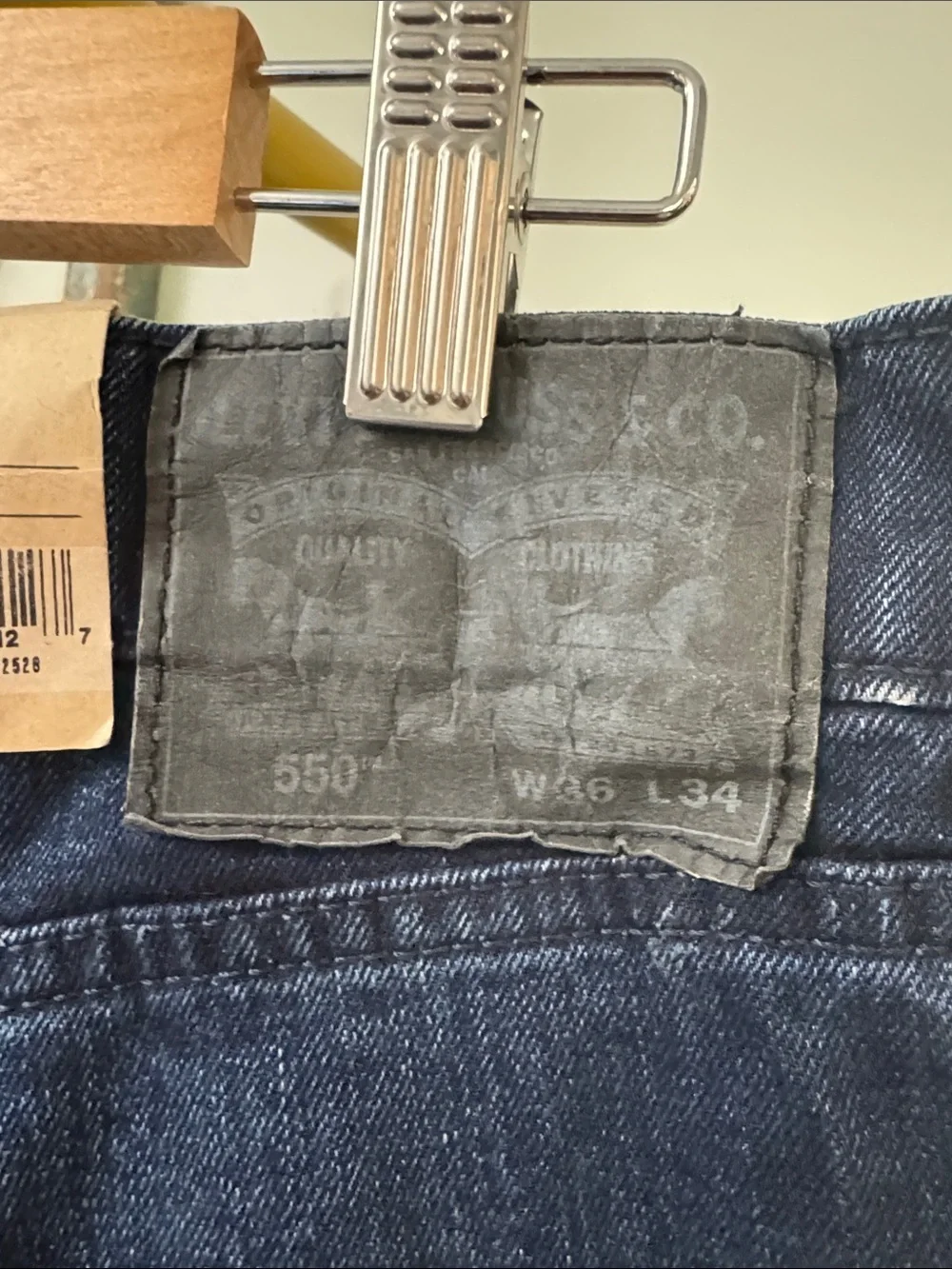 Levi's 550’s Men's Dark Straight Leg Jeans NWT 36 X 34